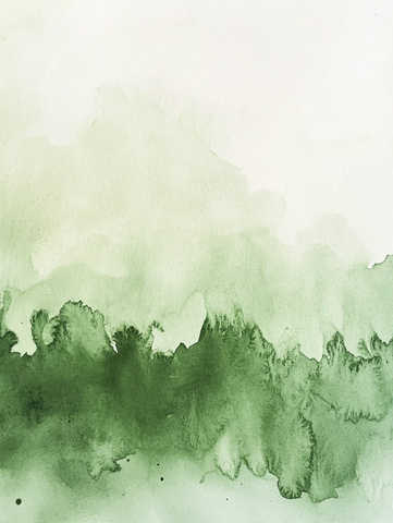 浅绿渐变水彩