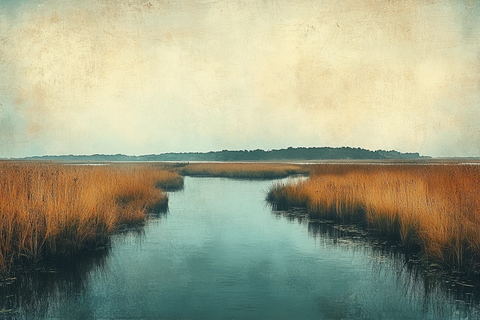 湿地水彩数字艺术