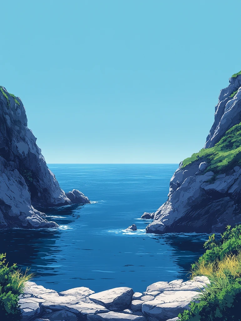 海天一线平静水