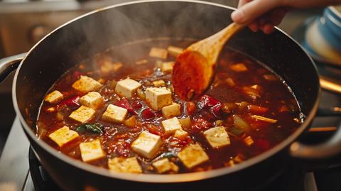 豆腐下锅