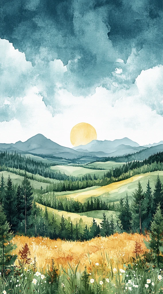 开阔草地条纹背景