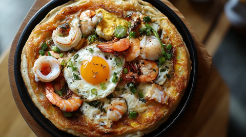 海鲜披萨蛋