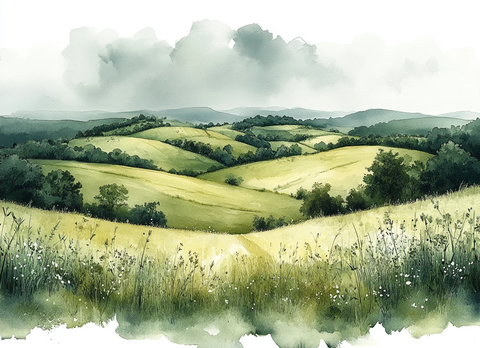 灰绿调子乡村景