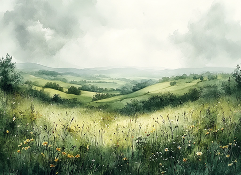 灰绿调子乡村景