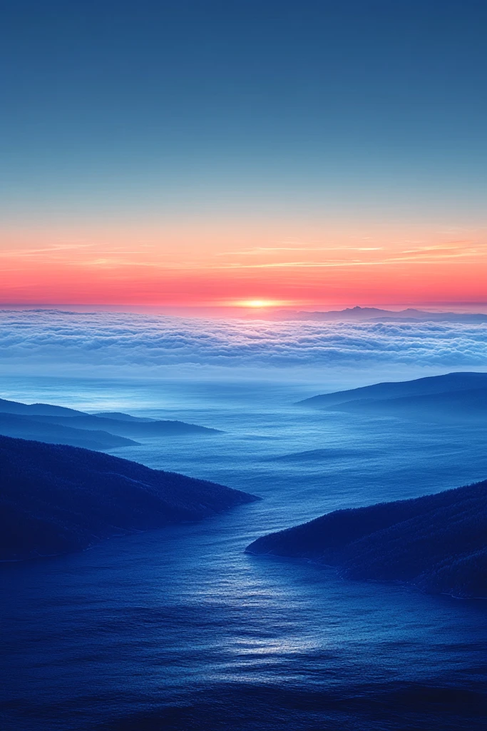 蓝灰渐变天空纹理