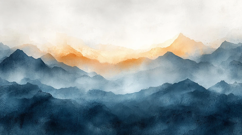 水彩淡雅背景图