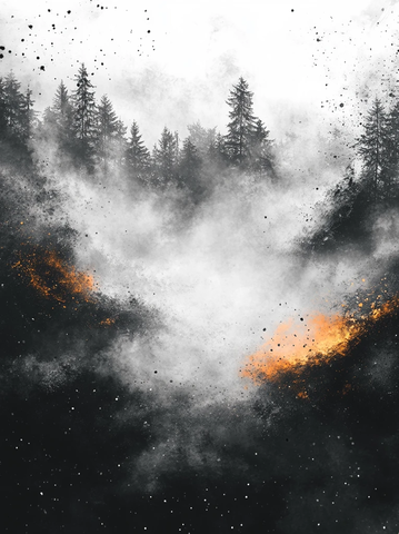 灰白渐变水彩背景