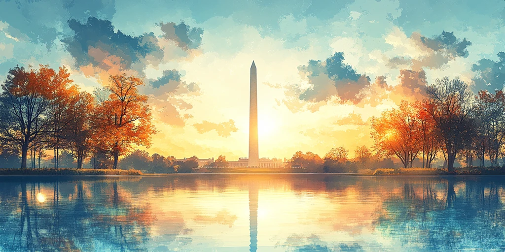 蓝天下的纪念碑