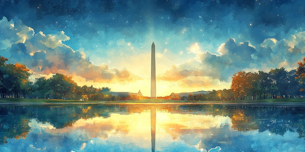 蓝天下的纪念碑