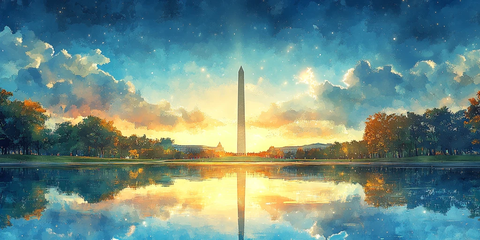 蓝天下的纪念碑