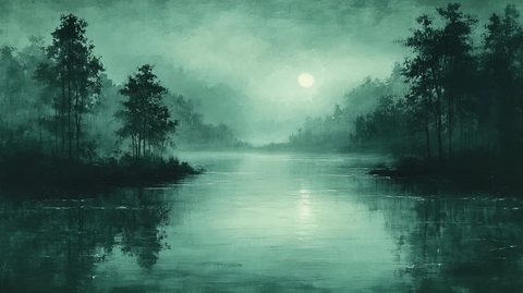 齐白石墨笔山水