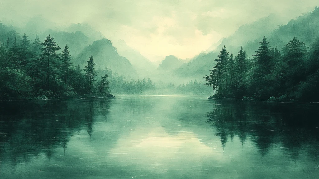 齐白石墨笔山水