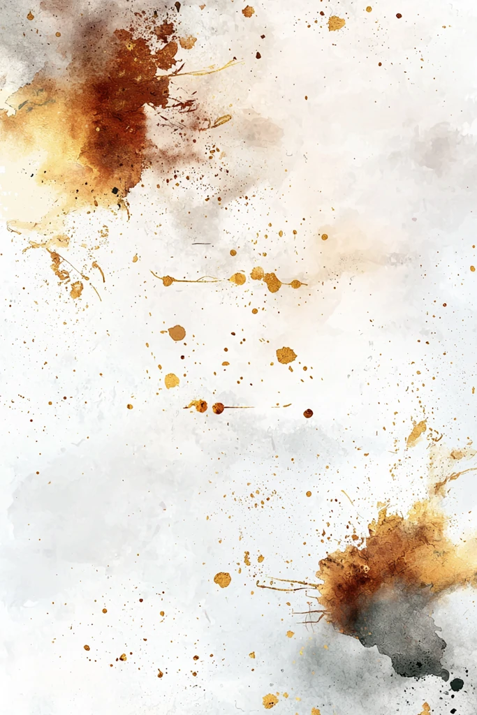 白水彩金边背景