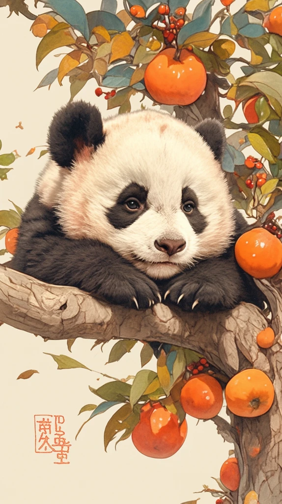 熊猫与水果挂饰