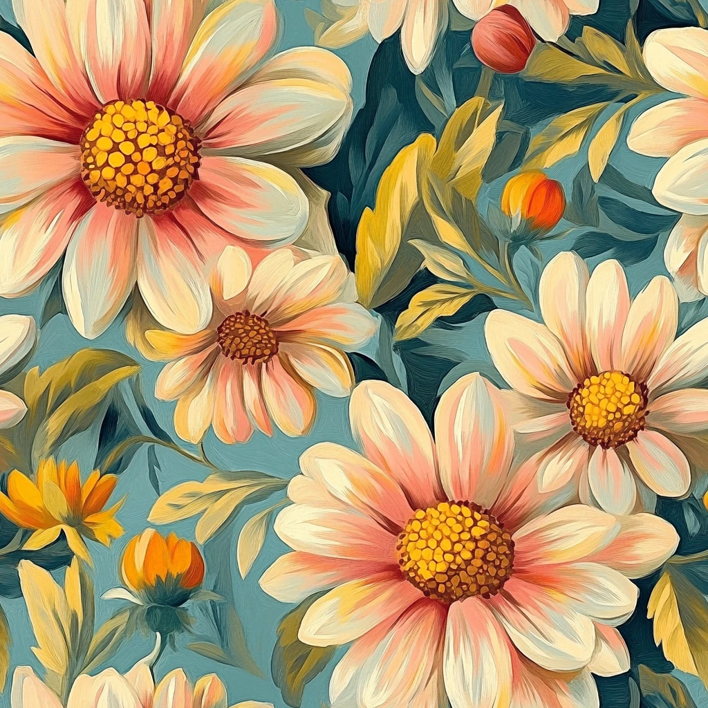 粉色花朵簇拥图