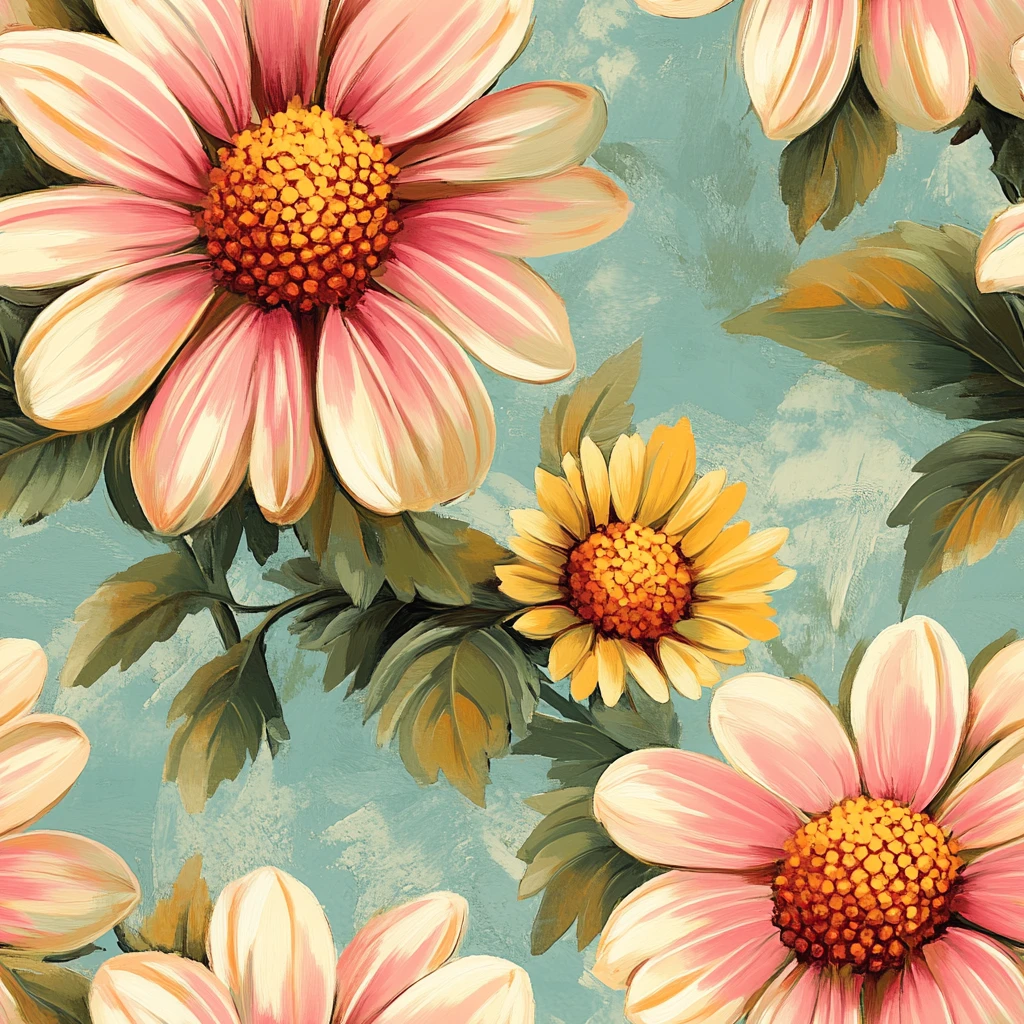 粉色花朵簇拥图