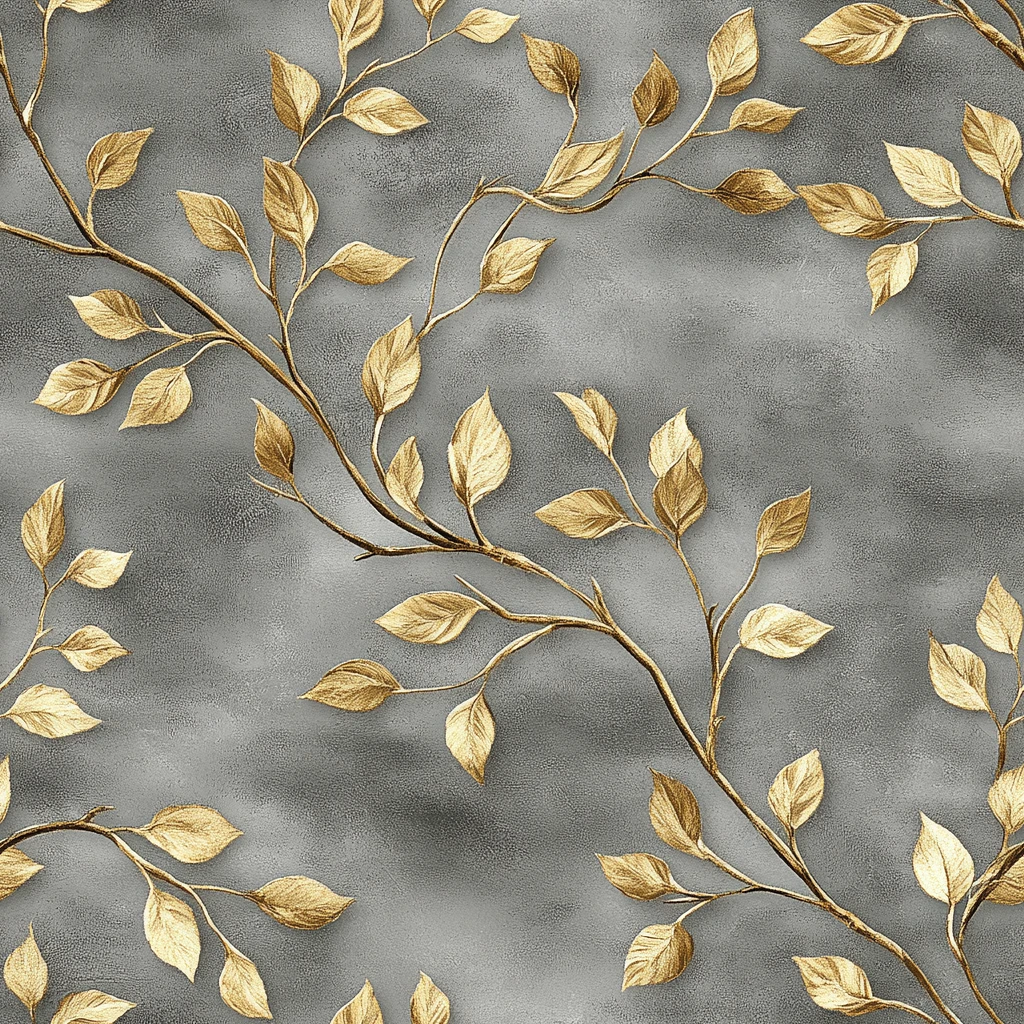 灰背景金藤纹设计