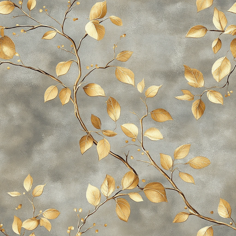 灰背景金藤纹设计