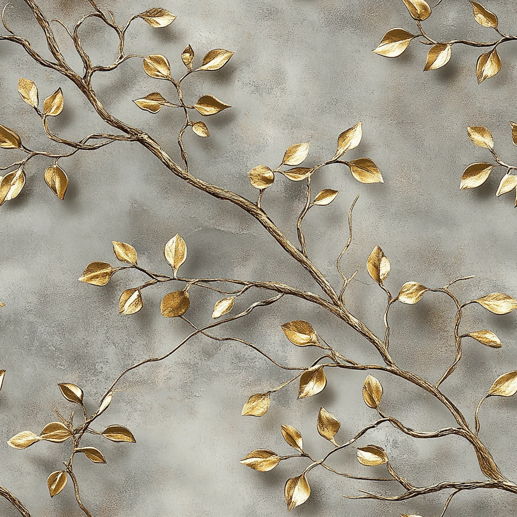 灰背景金藤纹设计