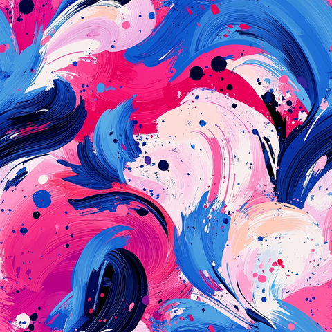 粉色蓝色花纹图案