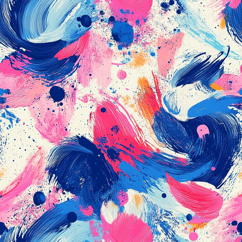 粉色蓝色花纹图案