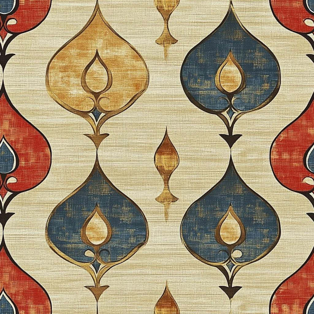 伊卡特几何图案