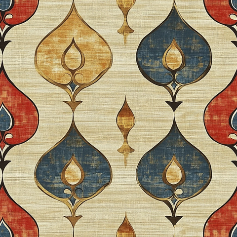 伊卡特几何图案