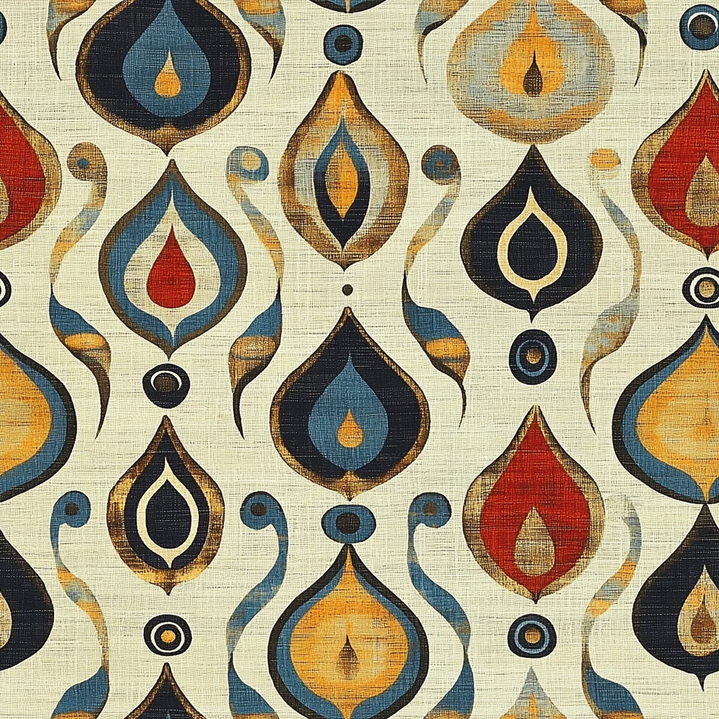 伊卡特几何图案