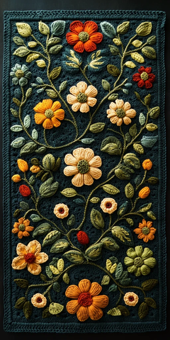 绿色金银花藤编织