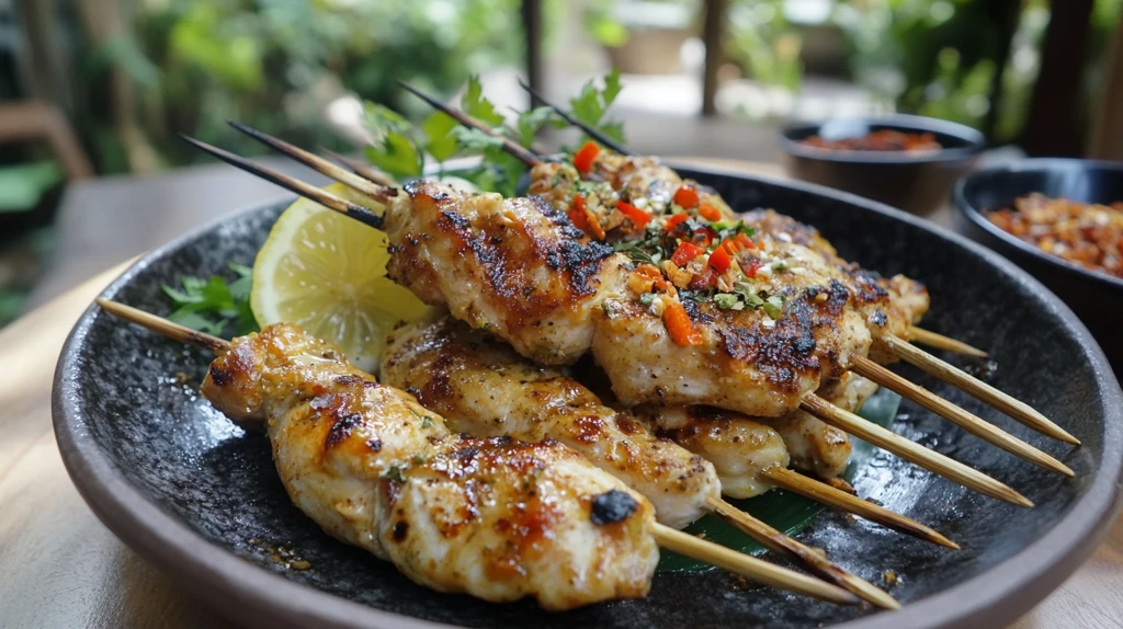 炙烧鸡肉串