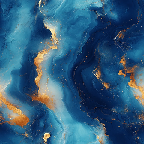 青金交织金色点缀