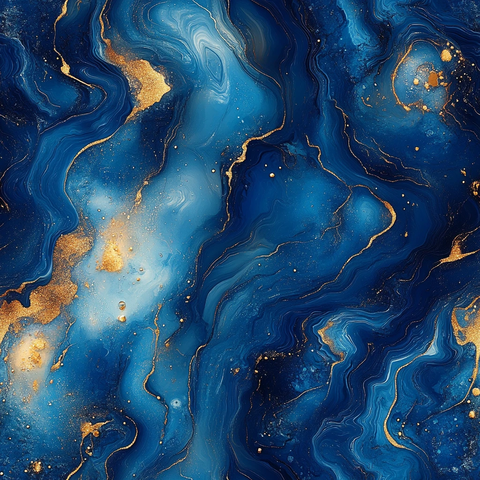 青金交织金色点缀