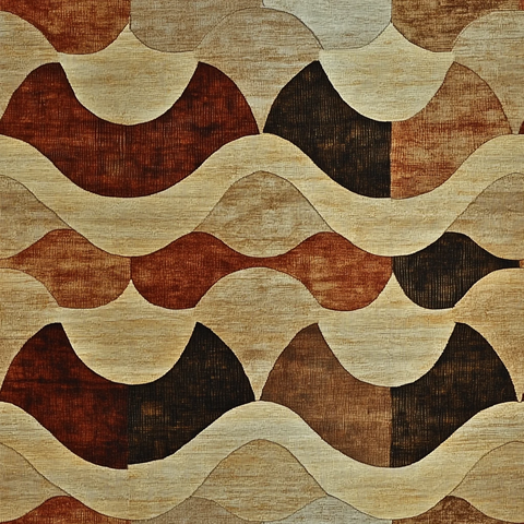 安妮波浪纹地毯