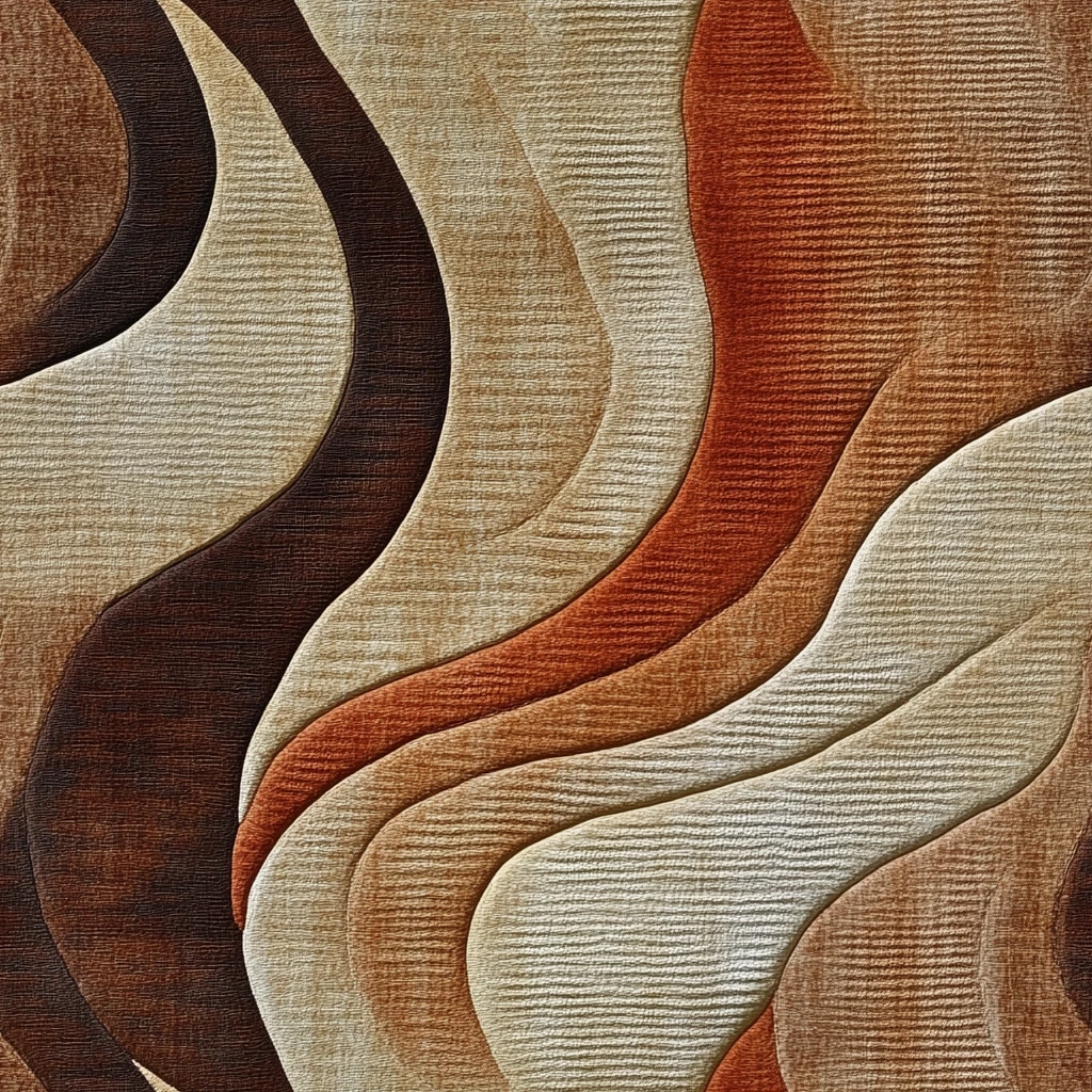 安妮波浪纹地毯