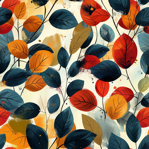 重叠叶片图案