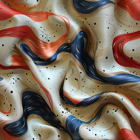 红白蓝抽象布纹