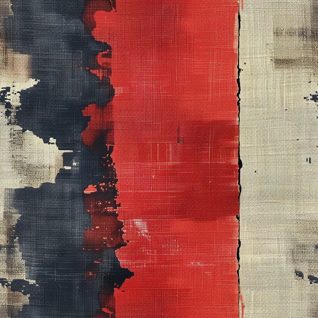 红白蓝抽象布纹