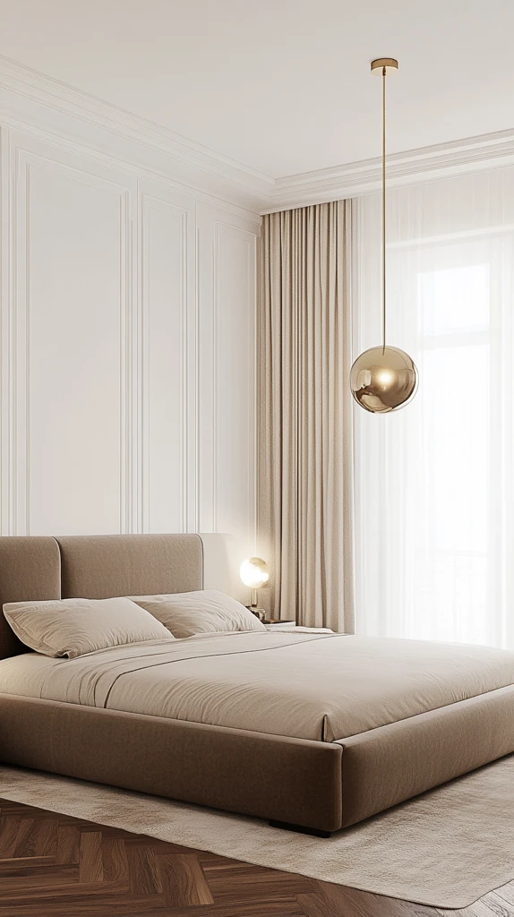 奢华贝壳吊灯卧室