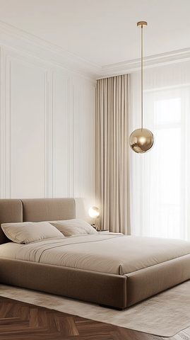 奢华贝壳吊灯卧室