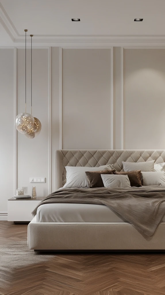 奢华贝壳吊灯卧室