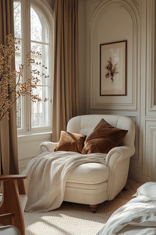 白色现代卧室空间