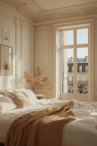 白色现代卧室空间