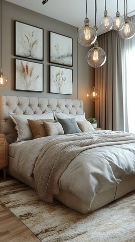 床头画作灯饰卧室