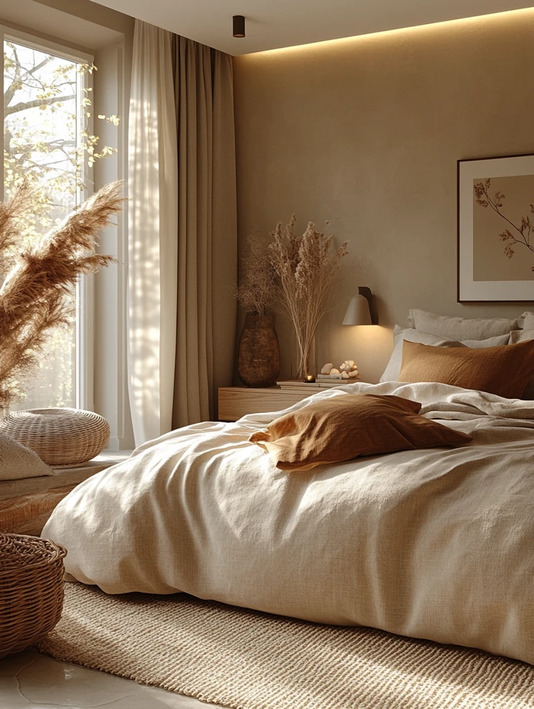 线性灯卧室布局