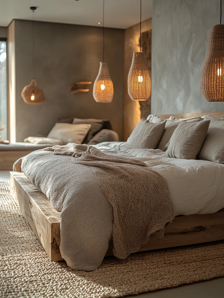 线性灯卧室布局