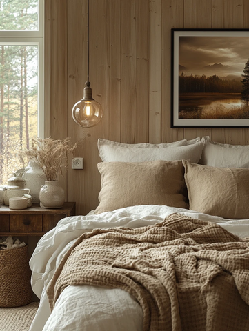 线性灯卧室布局