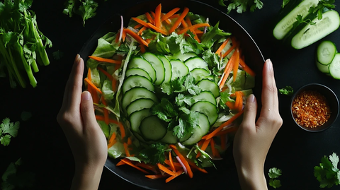 黄瓜胡萝卜香辣沙拉