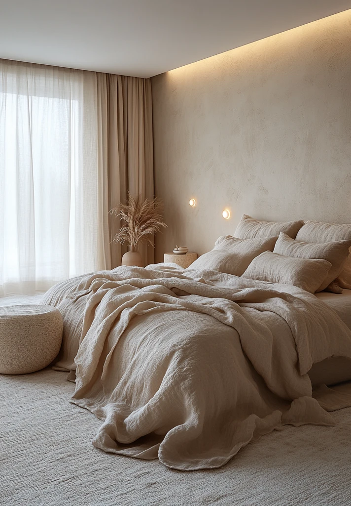 白色墙壁灰色墙面卧室