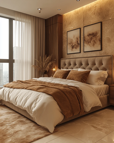 金色调卧室设计