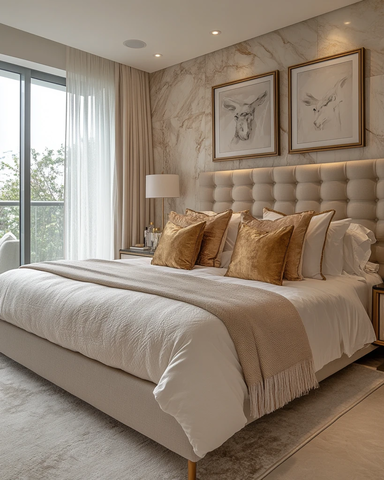 金色调卧室设计